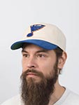 Бейсболка AMERICAN NEEDLE арт. 23020A-SLB Saint Louis Blues Burnett NHL (синий / кремовый)